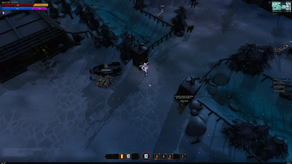 Captura do jogo em 4K nativo, 3840 por 2160, com a interface redesenhada.