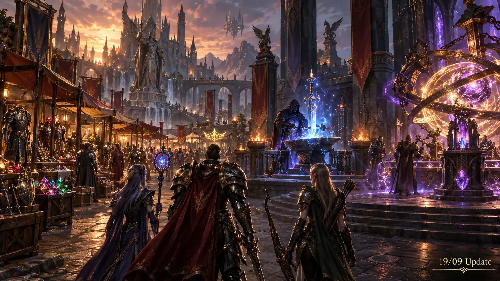 Atualização de 19/09: Mercado, Enchant Master e nova interface